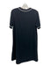 Rag & Bone Size S Black & White Synthetic Short Sleeve A Line Crepe Mini Dress Black & White / S