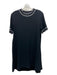 Rag & Bone Size S Black & White Synthetic Short Sleeve A Line Crepe Mini Dress Black & White / S