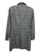 Avec Les Filles Size S Black & White Wool Houndstooth Double Breasted Coat Black & White / S