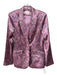 5a7 Cinq a Sept Size 4 Purple, Orange, Multi Polyester Paisley 1 Button Jacket Purple, Orange, Multi / 4