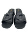 Larroude Shoe Size 9.5 Black Leather Mule Block Heel Sandals Black / 9.5