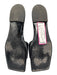 Versace Shoe Size 39 Black Leather Upper Medusa Square Toe Slide Mule Sandals Black / 39