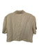 Community Service Size XL Beige Ramie Blend Collar Button Down short sleeve Top Beige / XL