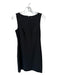 Theory Size 2 Black Wool Blend Sleeveless Back Zip Midi Dress Black / 2