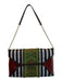 Henri Bendel Multi Leather & Canvas Chain Striped Turnlock Envelope Bag Multi