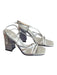 Marc Fisher Ltd Shoe Size 6.5 Silver Metallic Leather Upper open toe Shoes Silver Metallic / 6.5