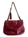 Rebecca Minkoff Red Leather Gold hardware Chain Strap Inside & Out Pockets Bag Red / S
