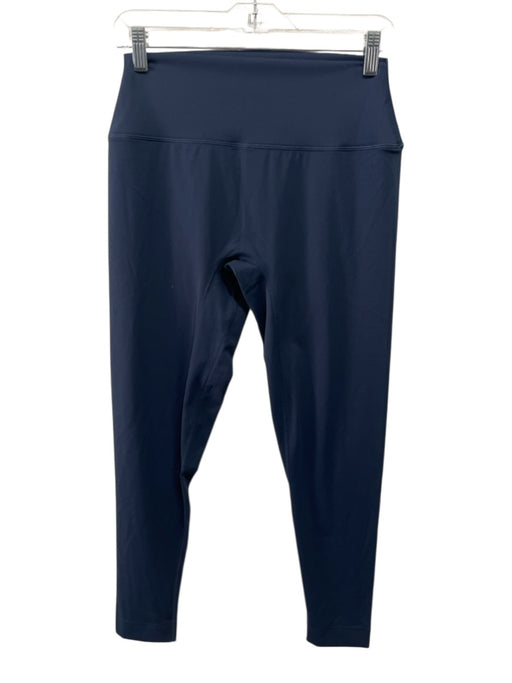Set Active Size XL Navy Blue Nylon Blend High Rise 7/8 length Leggings Navy Blue / XL
