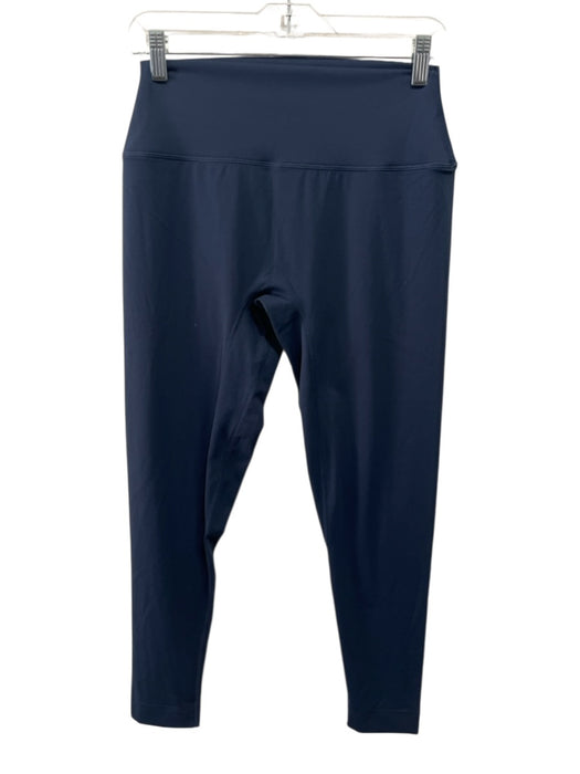 Set Active Size XL Navy Blue Nylon Blend High Rise 7/8 length Leggings Navy Blue / XL