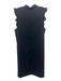 Lilly Pulitzer Size 10 Black Polyester Faux Pearl Ruffle Tie Neck Shield Dress Black / 10