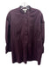 COS Size 10 Eggplant Purple Cotton Button Up Mandarin Collar Top Eggplant Purple / 10