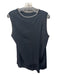 Rag & Bone Size L Black & White Triacetate Sleeveless Ribbed Accent Top Black & White / L