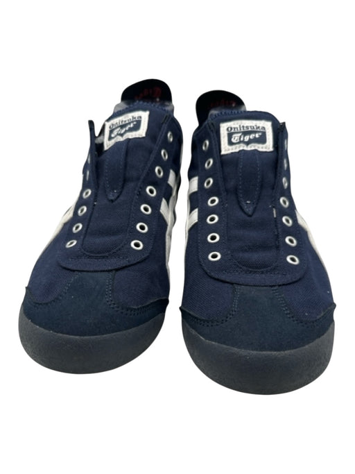 Onitsuka Tiger Shoe Size 10.5 Navy Blue, Red & White Canvas Logo Sneakers Navy Blue, Red & White / 10.5