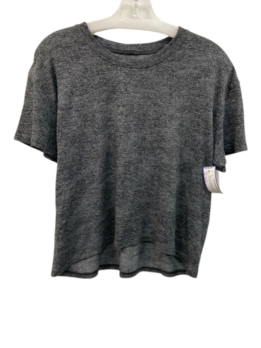 Lululemon Size Est S Gray Nylon Athletic Short Sleeve Perforated Athletic Top Gray / Est S