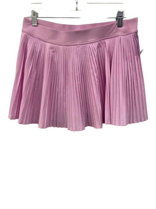 Lululemon Size Est M/L Pin Tar Gray Nylon Blend Pleated Tennis Skirt Skirt Pin Tar Gray / Est M/L