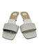 Dolce Vita Shoe Size 9 White & Beige Leather Square Toe Heel Open Toe Sandals White & Beige / 9