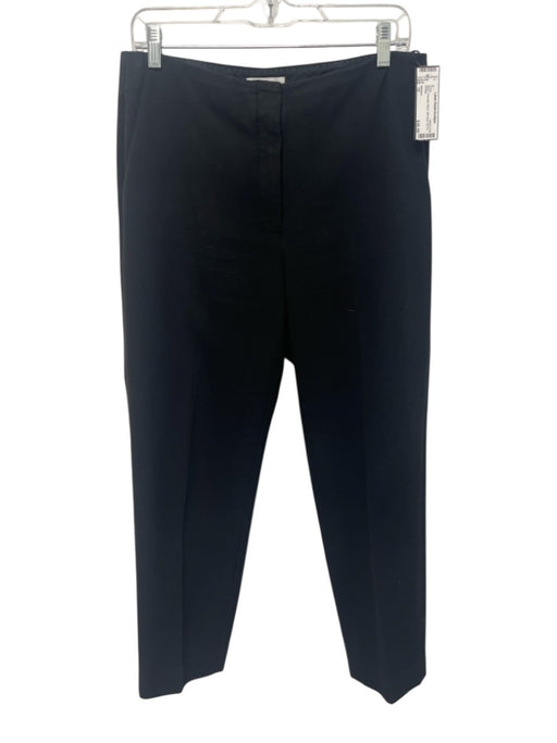 Babaton Size 10 Black Polyester Blend Mid Rise Zip Fly Pants Black / 10