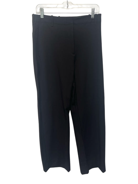 Banana Republic Size 8 Black Rayon Trouser Straight High Rise Pants Black / 8