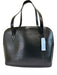 Louis Vuitton Black Leather Epi Zip Close Top Handle Shoulder Bag Black