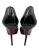 Christian Louboutin Shoe Size 39 Black Leather Upper Patent Low Platform Pumps Black / 39