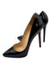 Christian Louboutin Shoe Size 39 Black Leather Upper Patent Low Platform Pumps Black / 39