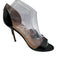 Manolo Blahnik Shoe Size 38.5 Black Leather Upper Patent D'Orsay Sandals Black / 38.5
