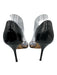 Manolo Blahnik Shoe Size 38.5 Black Leather Upper Patent D'Orsay Sandals Black / 38.5