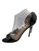 Manolo Blahnik Shoe Size 38.5 Black Leather Upper Patent D'Orsay Sandals Black / 38.5