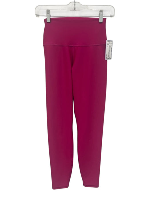 Alo Size XS Magenta Pink Missing Fabric Tag Elastic Waistband Athletic Leggings Magenta Pink / XS
