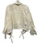 Citizens of Humanity Size XS Cream White Cotton Long Sleeve Button Up Crop Top Cream White / XS