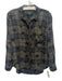 Rails Size S Dark Green & Black Rayon Plaid Star Print Button Up Long Sleeve Top Dark Green & Black / S