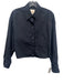 TWP Size XS/S Midnight Blue Black Cotton Long Sleeve Button Up Cropped Shirt Top Midnight Blue Black / XS/S