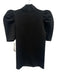 Alice + Olivia Size M Black Wool Blend Shimmer Short Puff Sleeve high neck Top Black / M