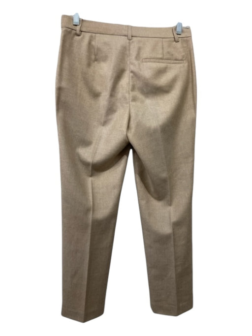 Theory Size 0 Light Beige Virgin Wool Tapered Trouser Pants Light Beige / 0