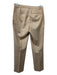 Theory Size 0 Light Beige Virgin Wool Tapered Trouser Pants Light Beige / 0