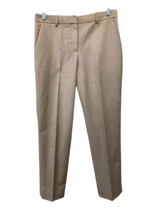 Theory Size 0 Light Beige Virgin Wool Tapered Trouser Pants Light Beige / 0