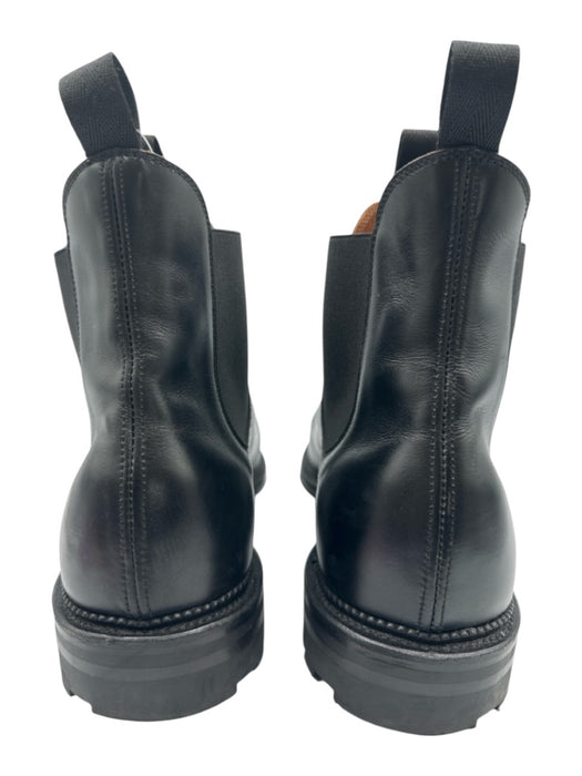 Viberg Shoe Size 10.5E Black Leather Solid Stacked Heel Chelsea Men's Shoes Black / 10.5E