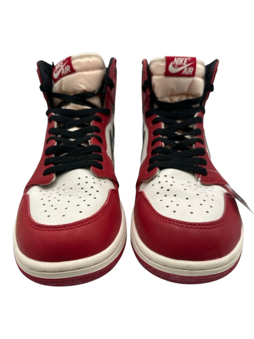 Jordan Shoe Size 11.5 New Red & White Leather Distressed Sneaker Men's Shoes Red & White / 11.5