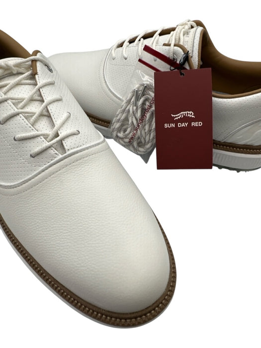 Sun Day Red Shoe Size 11.5 NWT White Leather Solid Golf Men's Shoes White / 11.5