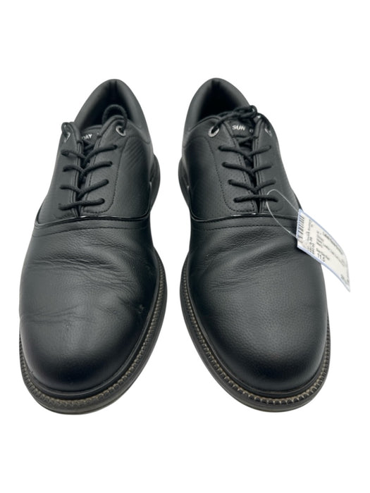 Sun Day Red Shoe Size 11.5 Black Leather Solid Golf Men's Shoes Black / 11.5