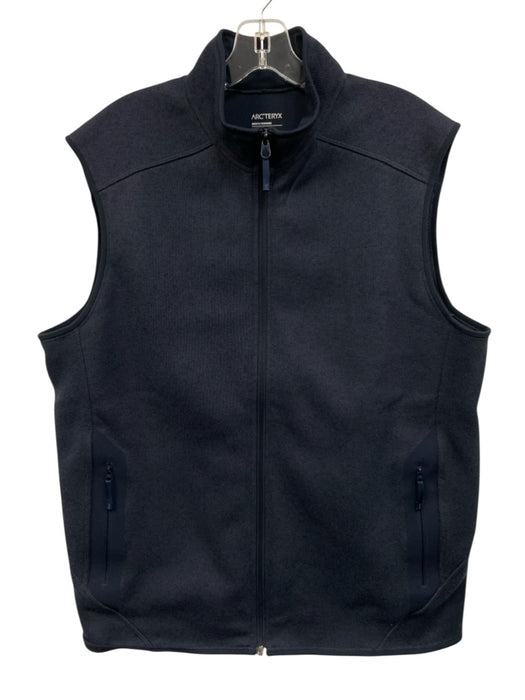 Arcteryx Size L Navy Blue Polyester Solid Sleeveless Men's Vest Navy Blue / L