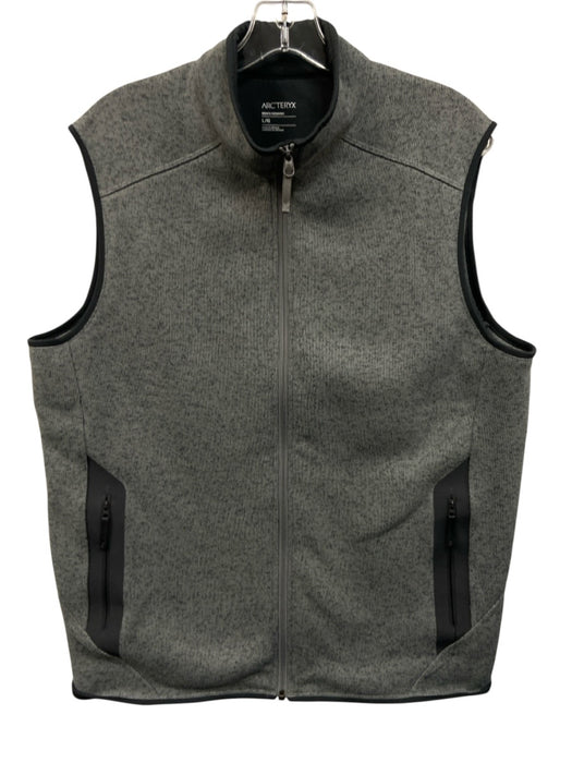 Arcteryx Size L Light Gray Polyester Solid Sleeveless Men's Vest Light Gray / L