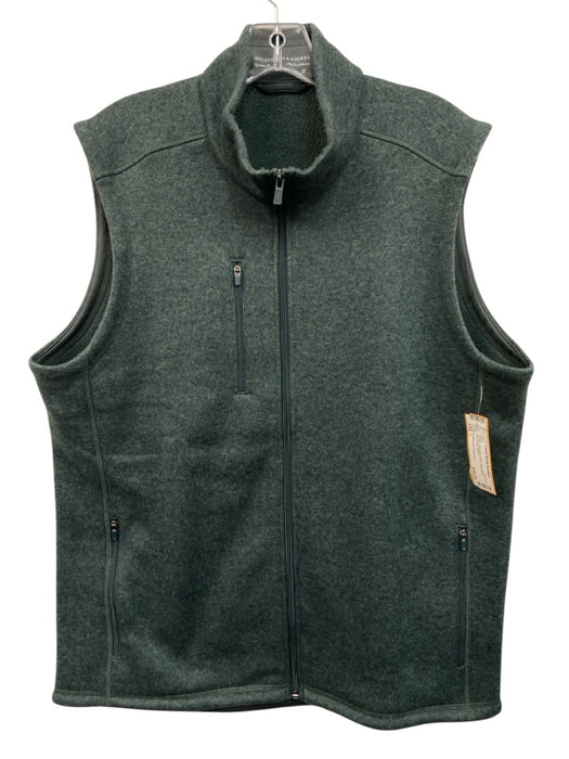 Holderness & Bourne Size L Green Polyester Solid Sleeveless Men's Vest Green / L
