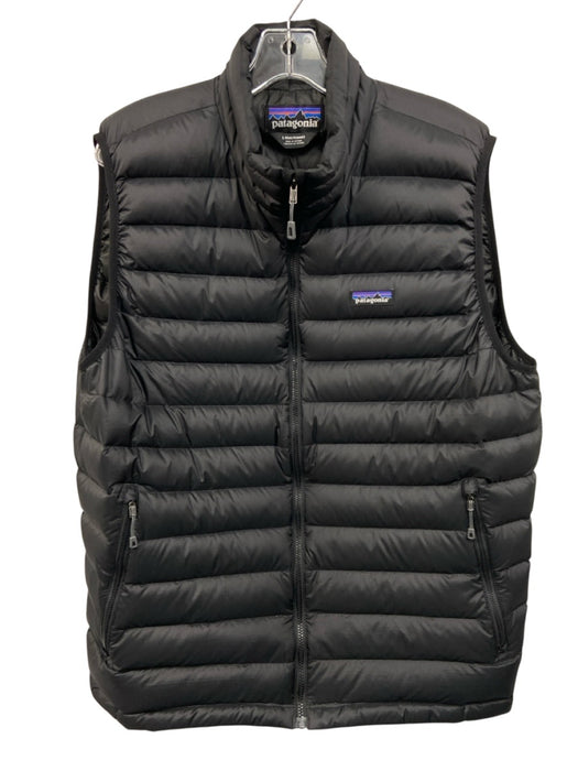 Patagonia Size L Black Polyester Solid Sleeveless Men's Vest Black / L