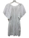 Velvet Size XS White Linen 1/2 Sleeve V Neck Above knee Dress White / XS