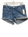 We The Free Size 26 Medium Wash Cotton Denim Cuffed Button Fly Shorts Medium Wash / 26