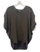 Vince Size XS Brown Silk Dolman Sleeve V Neck Top Brown / XS