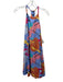 CROSBY by Mollie Burch Size L Blue & Multi Polyester Abstract Print Dress Blue & Multi / L