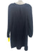 Johnny Was Calme Size XS Black Cotton Gauze Long Balloon Sleeve Dress Black / XS