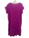 Eileen Fisher Size XS Fuchsia Cotton Gauze Short Sleeve V Neck Side Slits Dress Fuchsia / XS